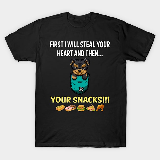 Steal Heart Yorkshire Terrier 57 T-Shirt by blakelan128